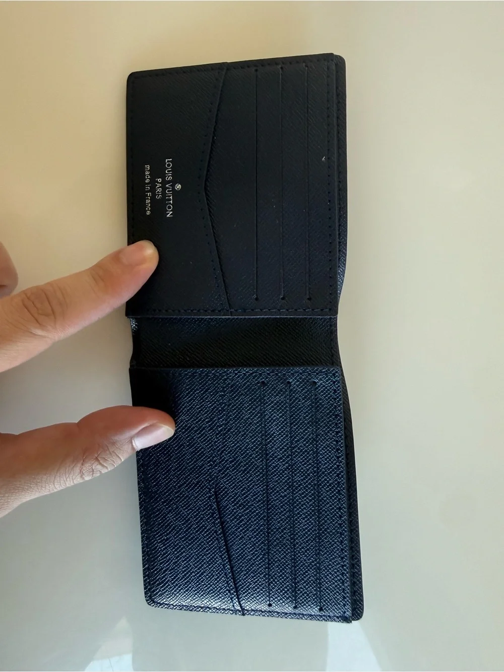 Louis Vuitton Navy Bifold Wallet